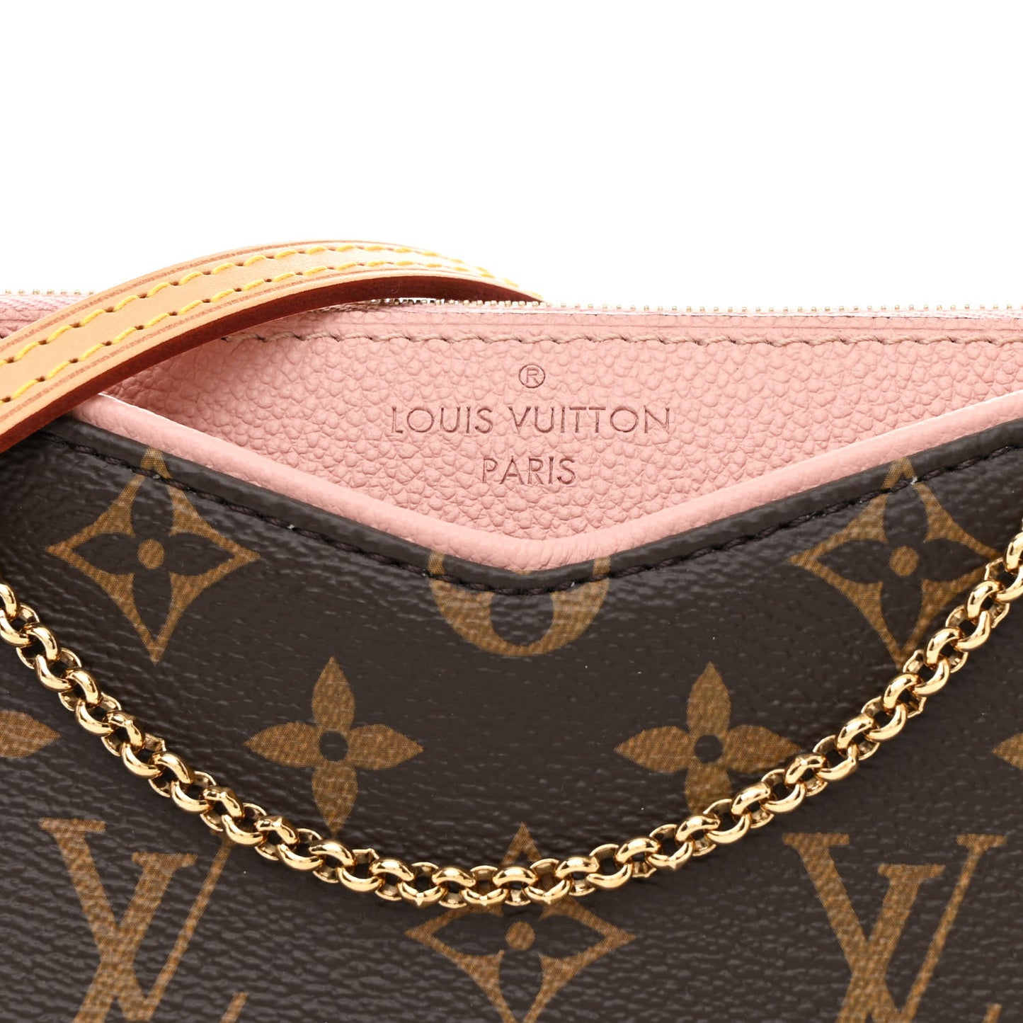 Monogram Pallas Clutch Rose Poudre