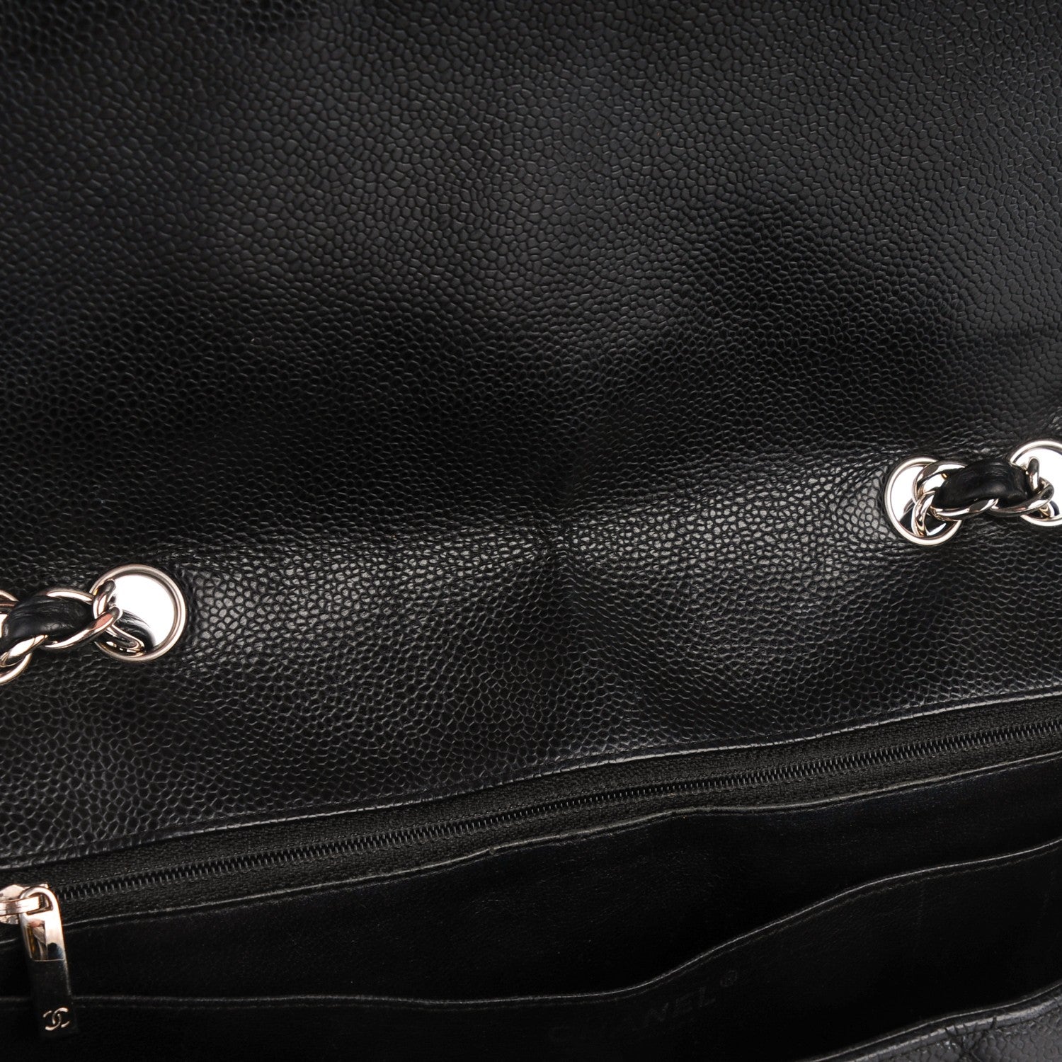 Chanel Caviar Quilted Jumbo Single Flap Black 13 of 13