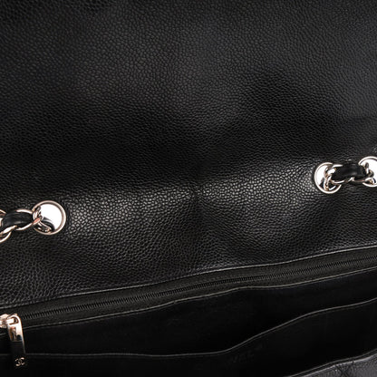 Chanel Caviar Quilted Jumbo Single Flap Black 13 of 13