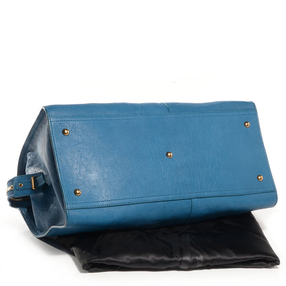 Saint Laurent Sheepskin Large Cabas ChYc Blue 4 of 9