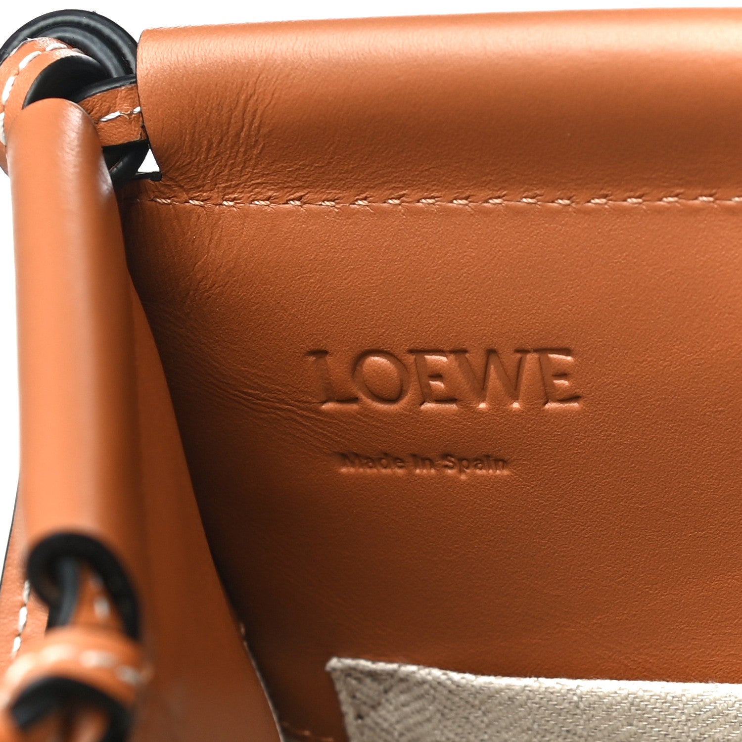 Loewe Grained Calfskin Cushion Tote Tan 10 of 23