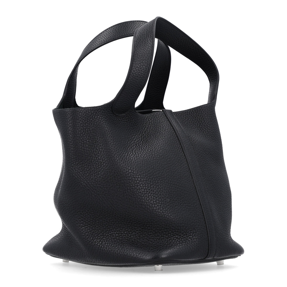 Hermes Taurillon Clemence Picotin Lock 22 MM Black 3 of 10