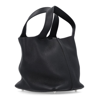 Hermes Taurillon Clemence Picotin Lock 22 MM Black 3 of 10