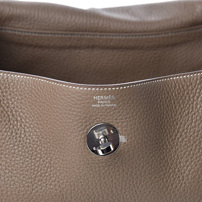 Hermes Taurillon Clemence Lindy 30 Etoupe 6 of 11