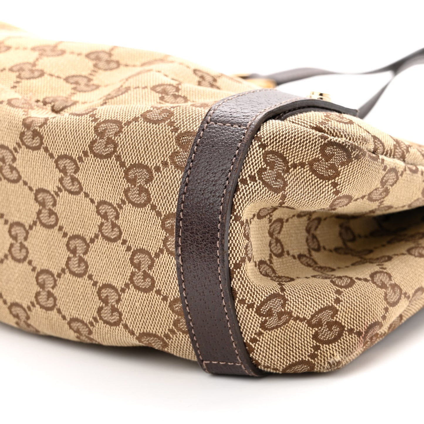 Monogram Medium Abbey Shoulder Bag Dark Brown