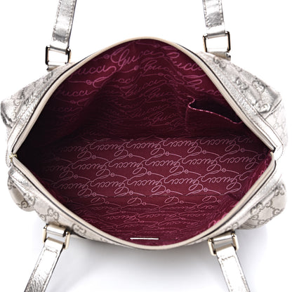 Gucci Metallic Guccissima Boston Gold 5 of 12
