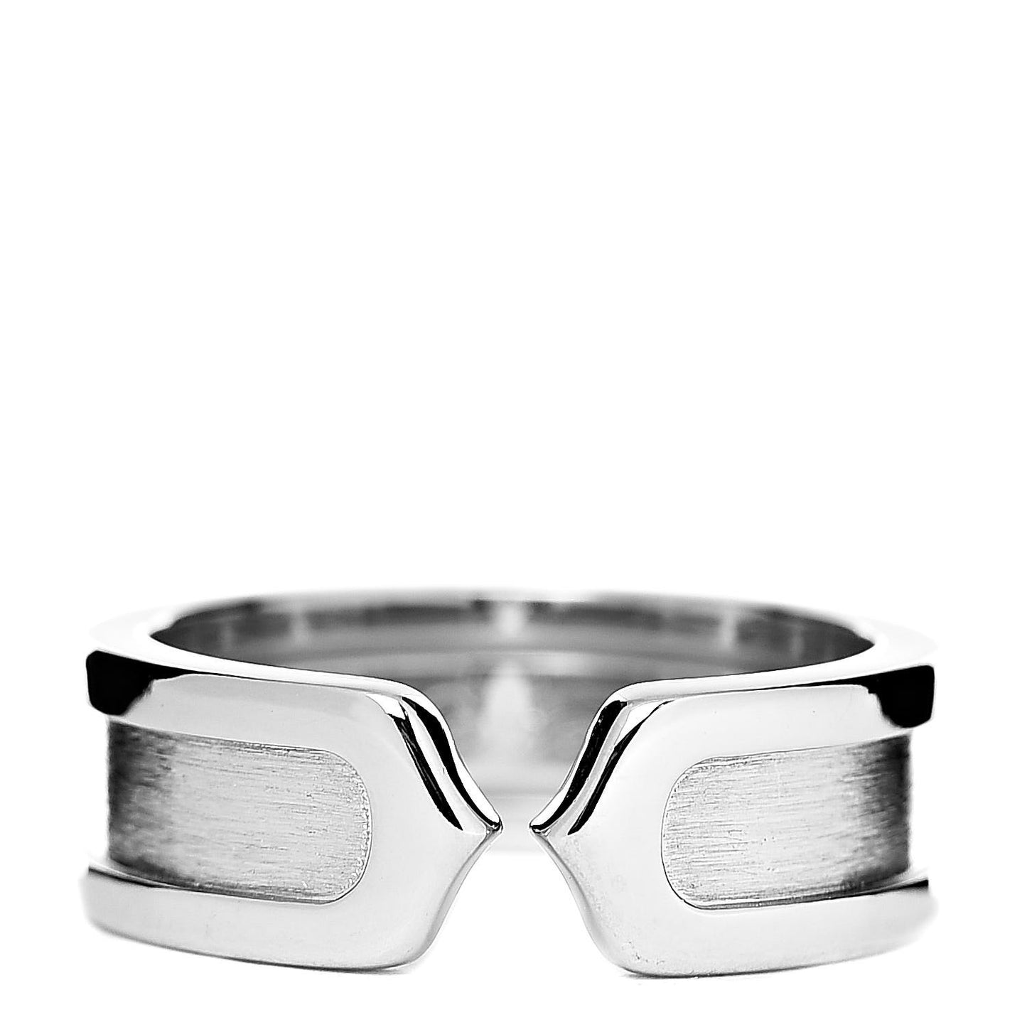 18K White Gold 6.5mm C De Ring 50 5.25