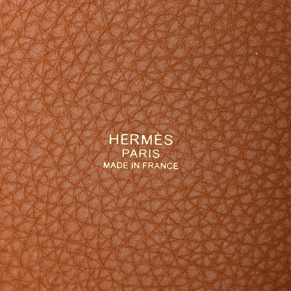 Hermes Taurillon Clemence Picotin Lock 18 PM Gold 6 of 12