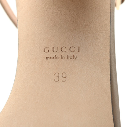 Gucci Calfskin Miro Soft Horsebit Mid Heel Sandals 39 Bright Camel 7 of 7