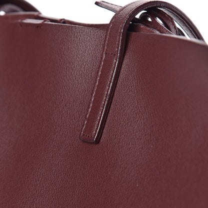 Saint Laurent Calfskin Large Shopping Tote Bordeaux 15 of 21