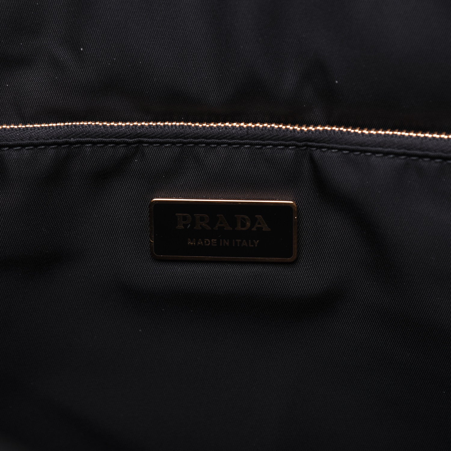Prada Tessuto Nylon Chain Shoulder Bag Black 8 of 12