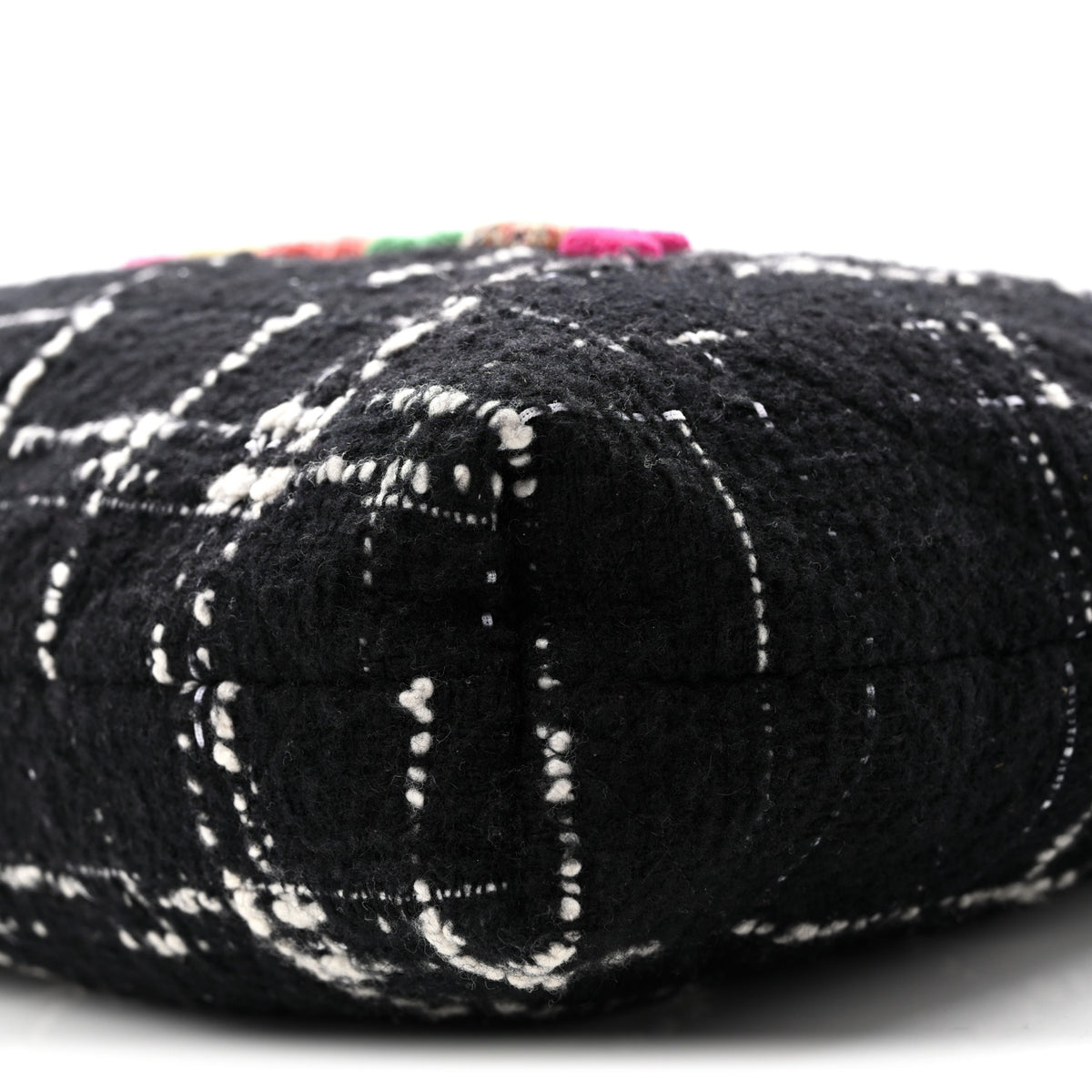 Wool Tweed Quilted Chanel 22 Black Multicolor
