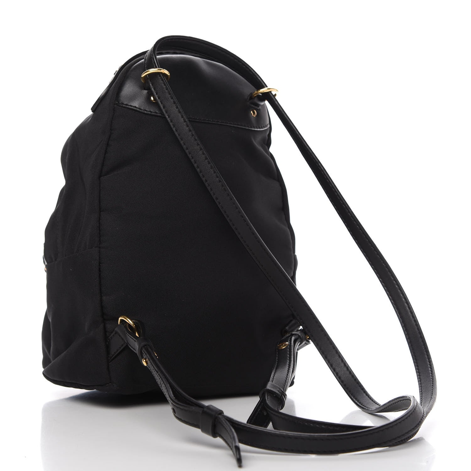 Stella McCartney Nylon Eco Alter Nappa Mini Falabella GO Backpack Black 3 of 9