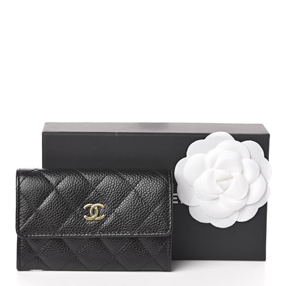 Chanel Caviar Quilted Flap Card Holder Black 9 of 9