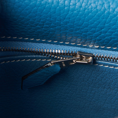 Hermes Togo Kelly Retourne 32 Blue Jean 23 of 32