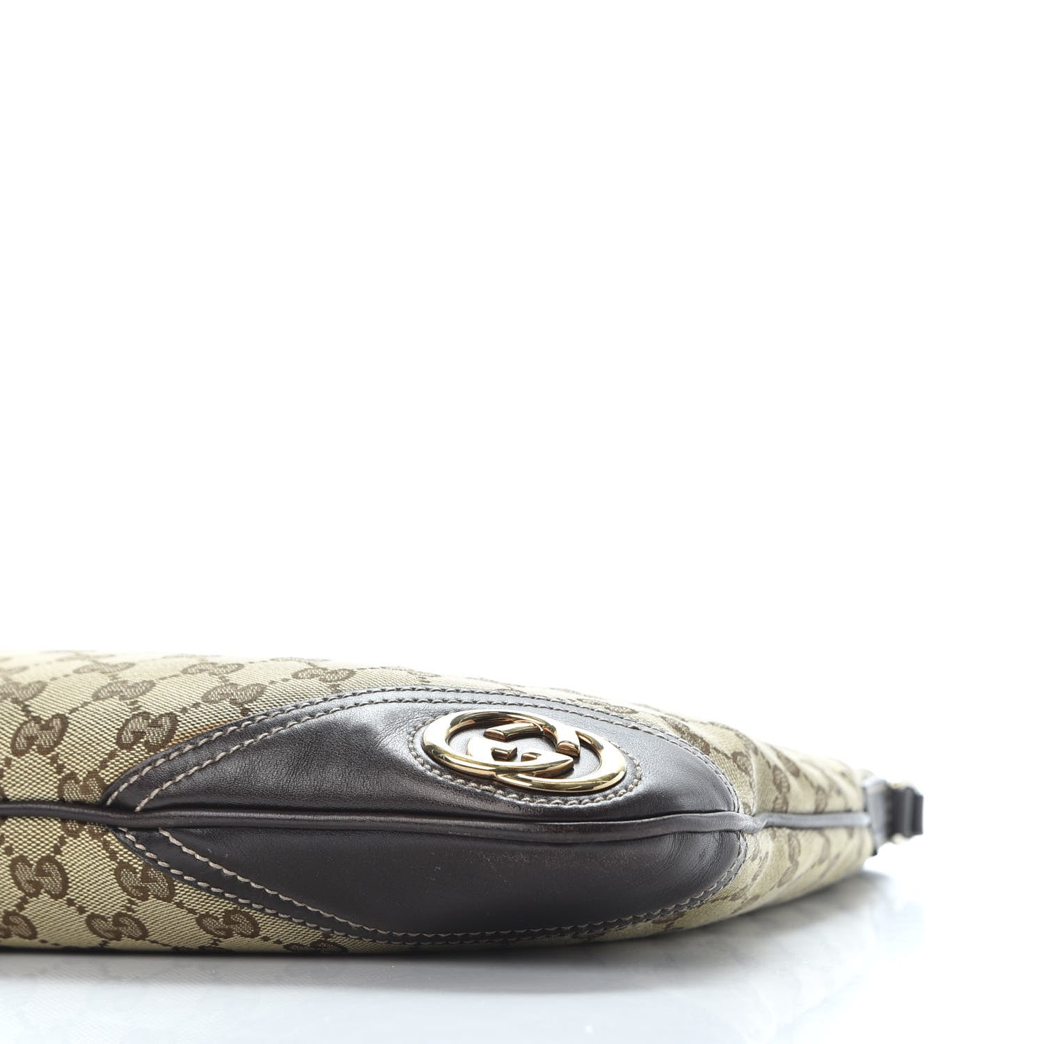 Gucci Monogram GG Medium New Britt Hobo Dark Brown 8 of 9