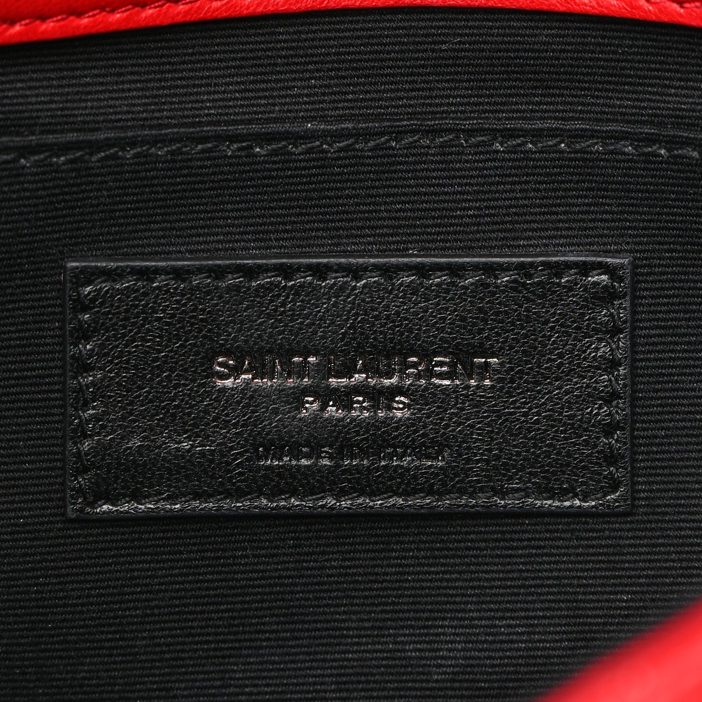 Lambskin Patchwork Monogram Small Jamie Red