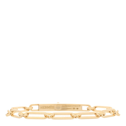 Hermes 18K Yellow Gold Diamond PM Kelly Chaine Bracelet ST 2 of 4