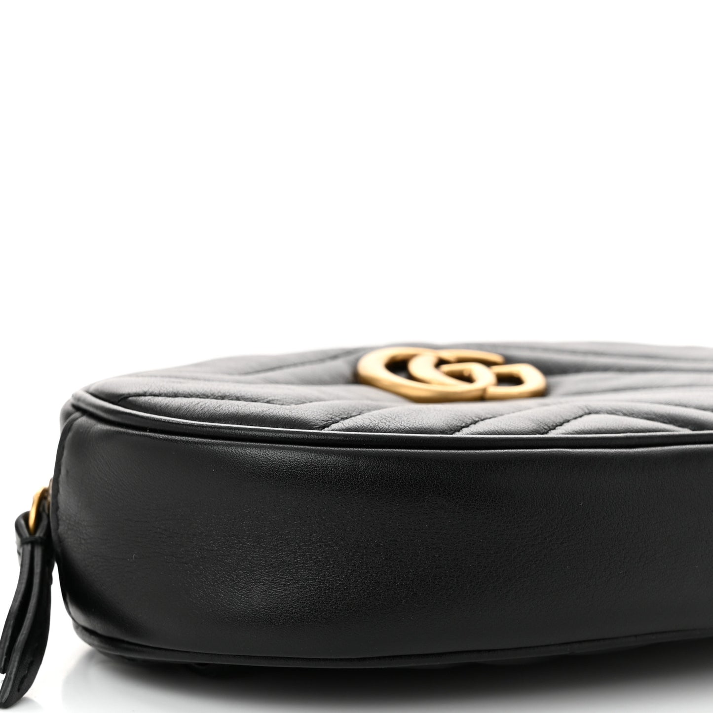 Calfskin Matelasse GG Marmont Belt Bag 85 34 Black