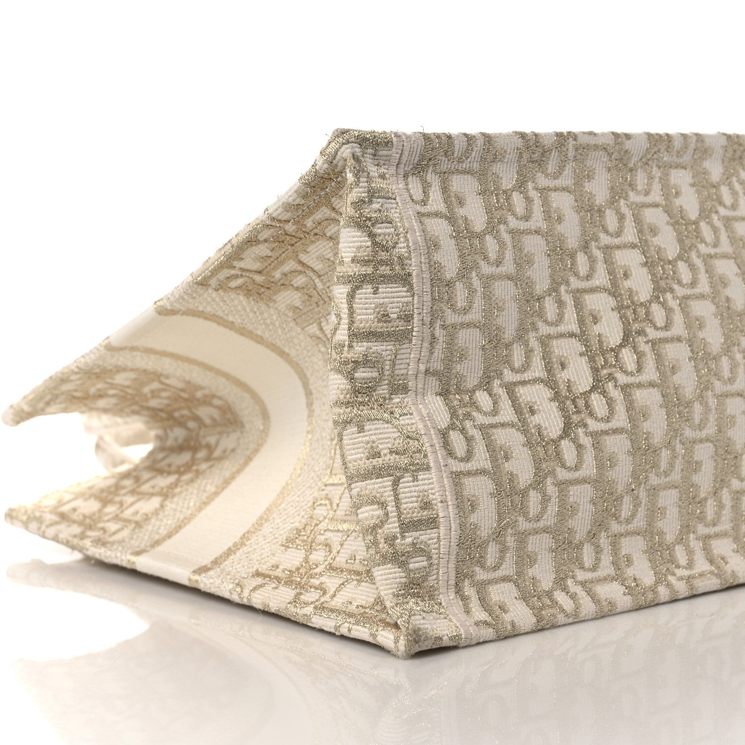 Christian Dior Oblique Medium Book Tote Gold Multicolor 8 of 11