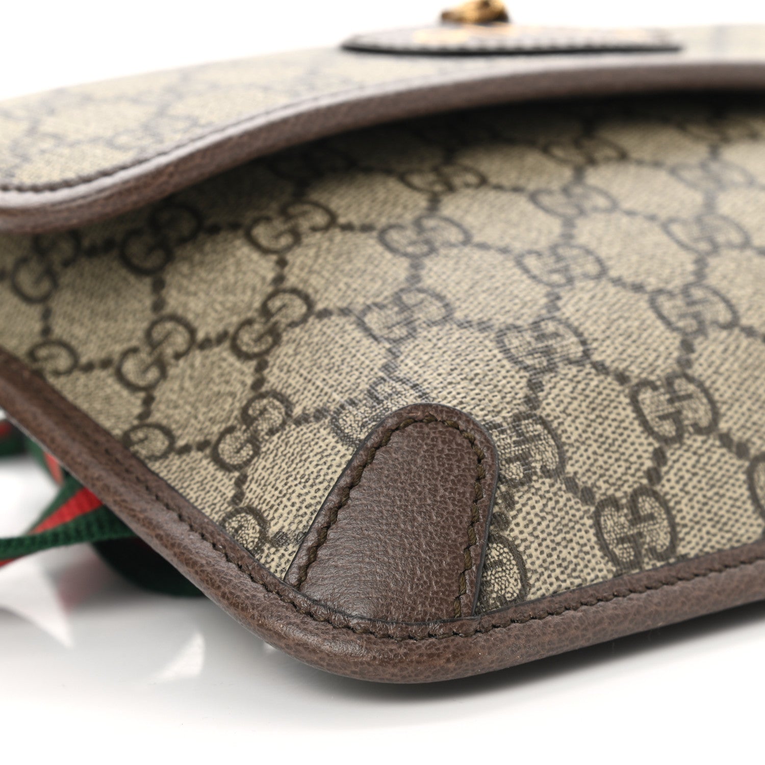 Gucci GG Supreme Monogram Neo Vintage Web Belt Bag Brown 9 of 10