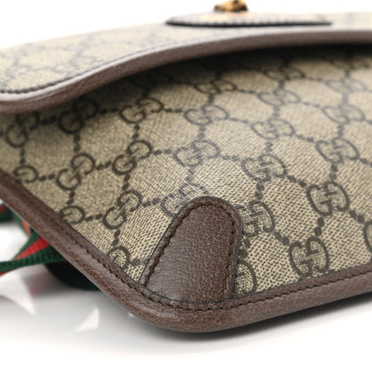 Gucci GG Supreme Monogram Neo Vintage Web Belt Bag Brown 9 of 10