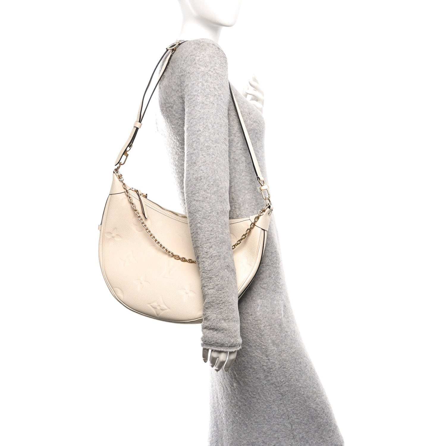 Louis Vuitton Empreinte Monogram Giant Loop Hobo Cream 1819106