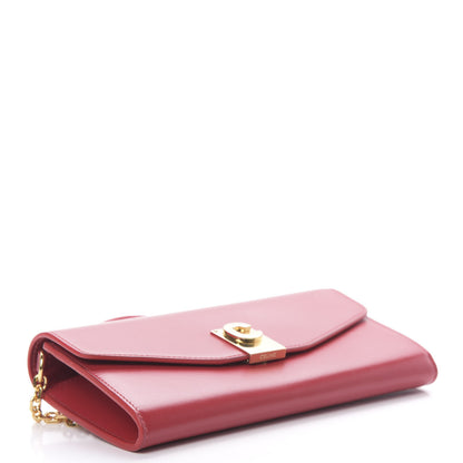 Celine Calfskin C Wallet On Chain Bag Red 3 of 11