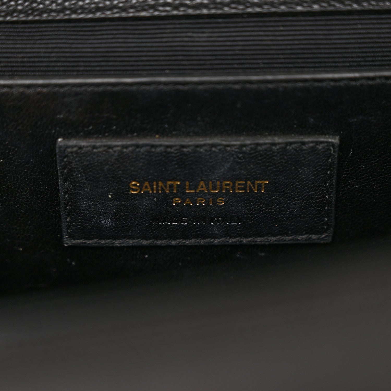Saint Laurent Grain De Poudre Medium Classic Monogram Kate Satchel Black 6 of 19