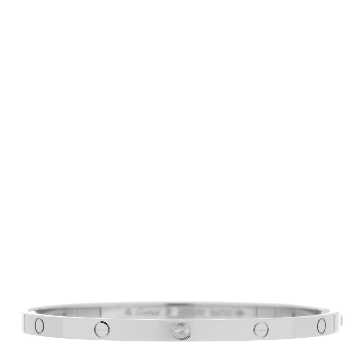 Cartier 18K White Gold Small LOVE Bracelet 16 1 of 6