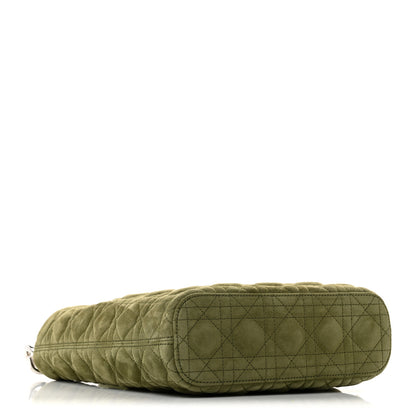 Christian Dior Suede Cannage Toujours Hobo Army Green 4 of 10