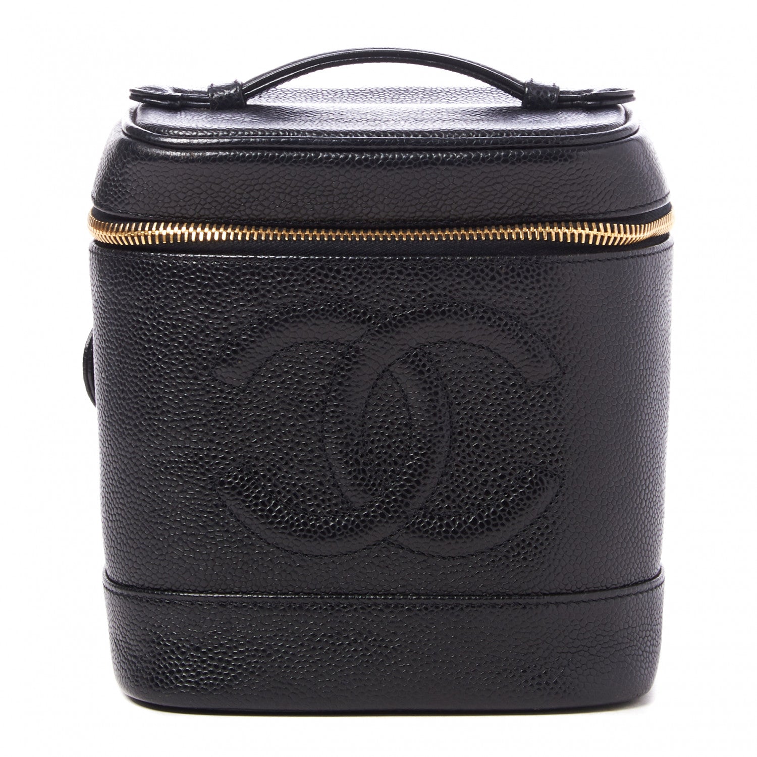 Chanel Caviar Cosmetic Vanity Bag Black 1 of 10