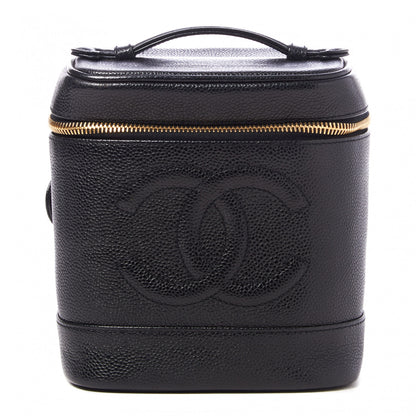 Chanel Caviar Cosmetic Vanity Bag Black 1 of 10
