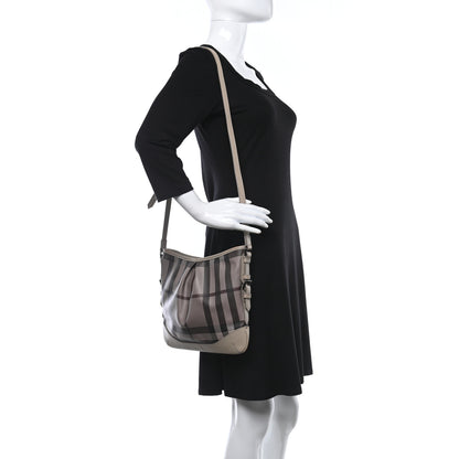 Burberry Smoked Check Hartham Shoulder Bag Trench 2 of 15