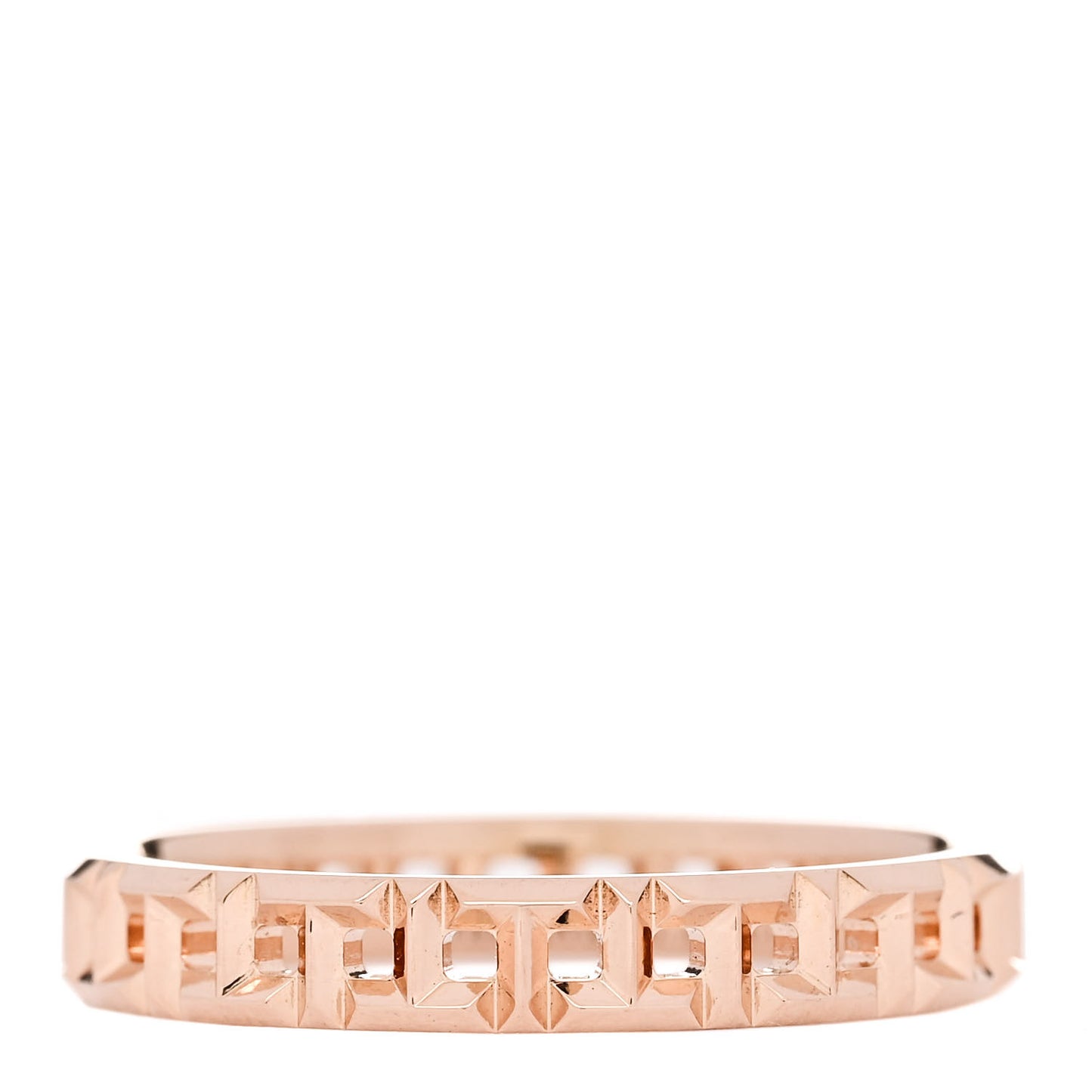 18K Rose Gold Narrow T True Ring 60 9