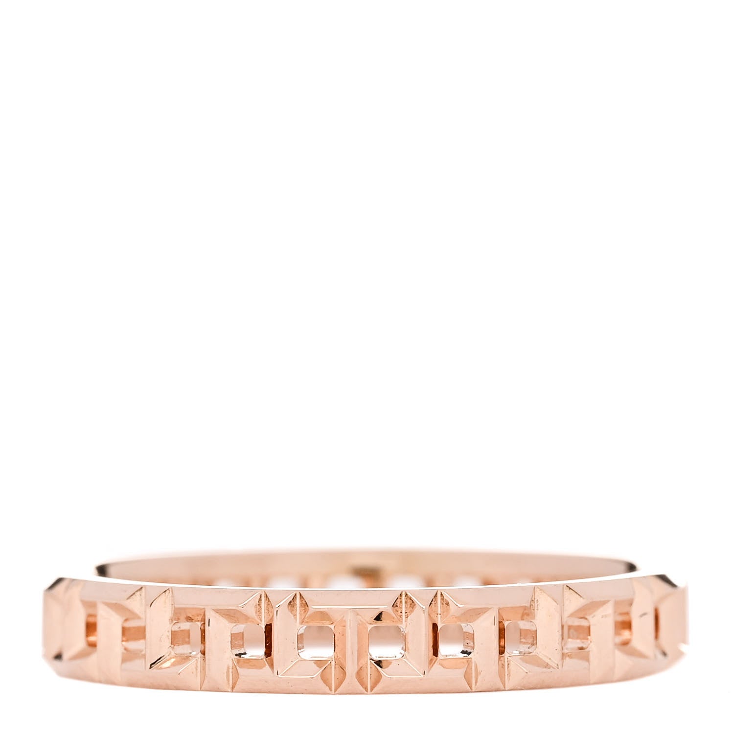 Tiffany 18K Rose Gold Narrow T True Ring 60 9 1 of 5