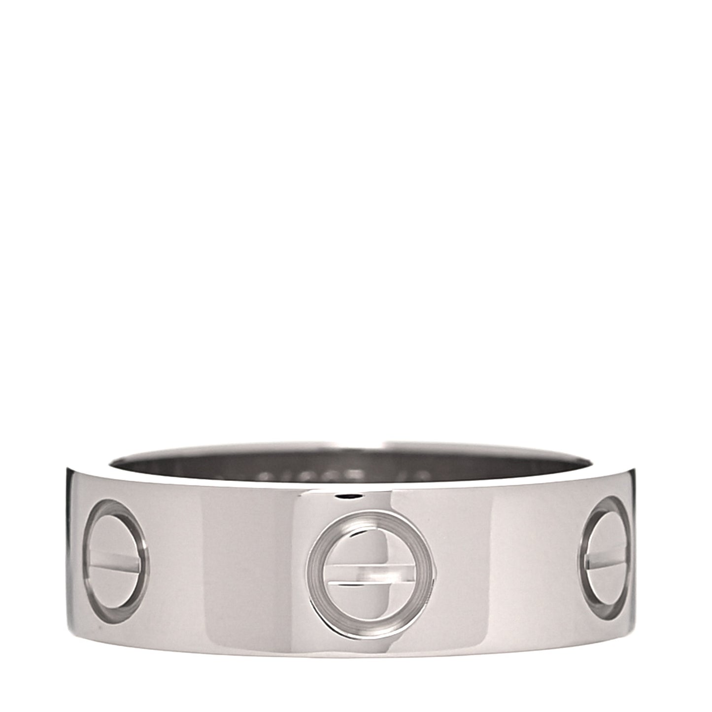 18K White Gold 5.5mm LOVE Ring 49 4.75