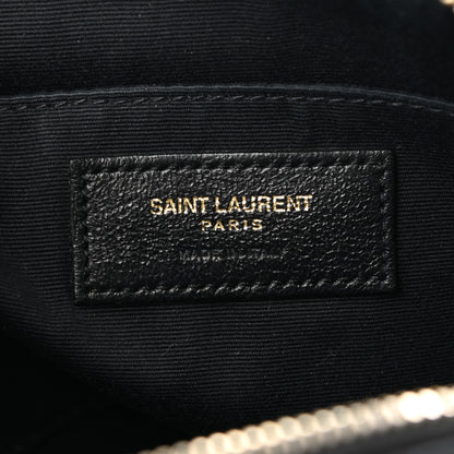 Saint Laurent Grained Lambskin Monogram Lou Camera Bag Black 6 of 11