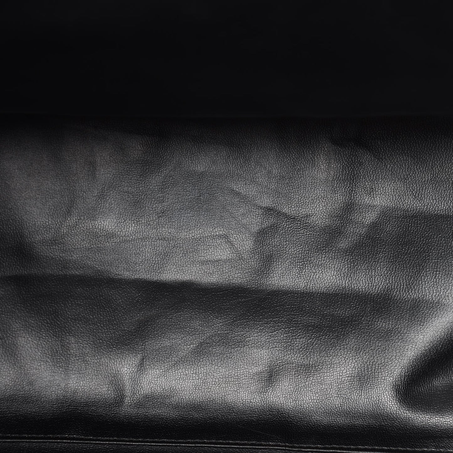 Calfskin Stitched XL Weekender Black