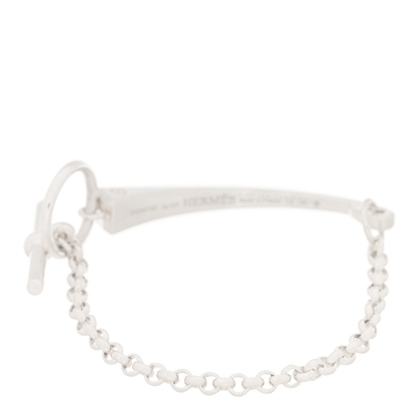 Sterling Silver Clou de Forge Toggle Bracelet LG