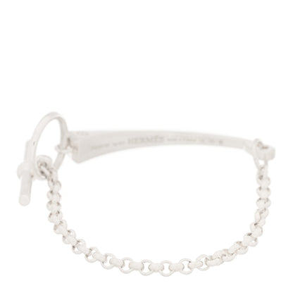 Hermes Sterling Silver Clou de Forge Toggle Bracelet LG 2 of 3