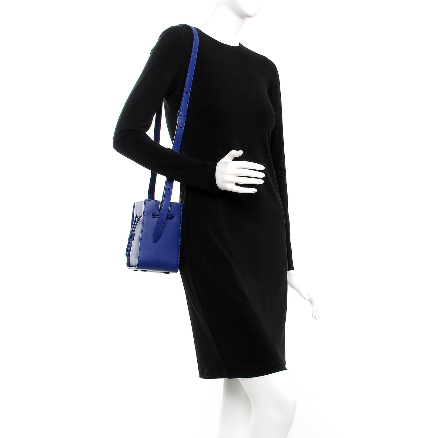 3.1 Smooth Calfskin Mini Soleil Bucket Bag Cobalt Blue