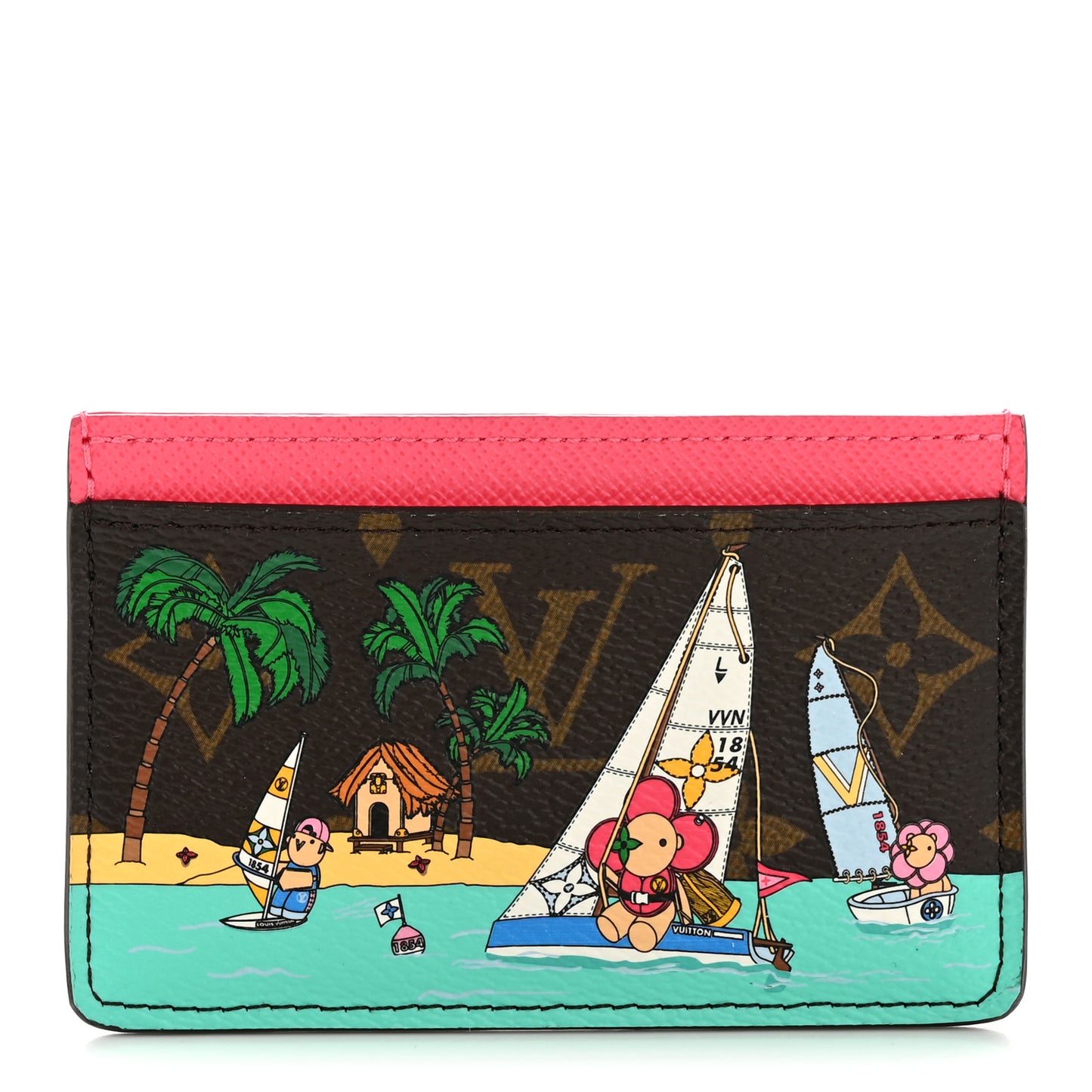 Monogram 2023 Vivienne Beach Cardholder Dragon Fruit Pink