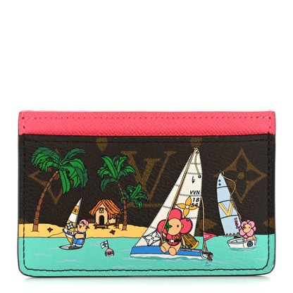 Louis Vuitton Monogram 2023 Vivienne Beach Cardholder Dragon Fruit Pink 1 of 7