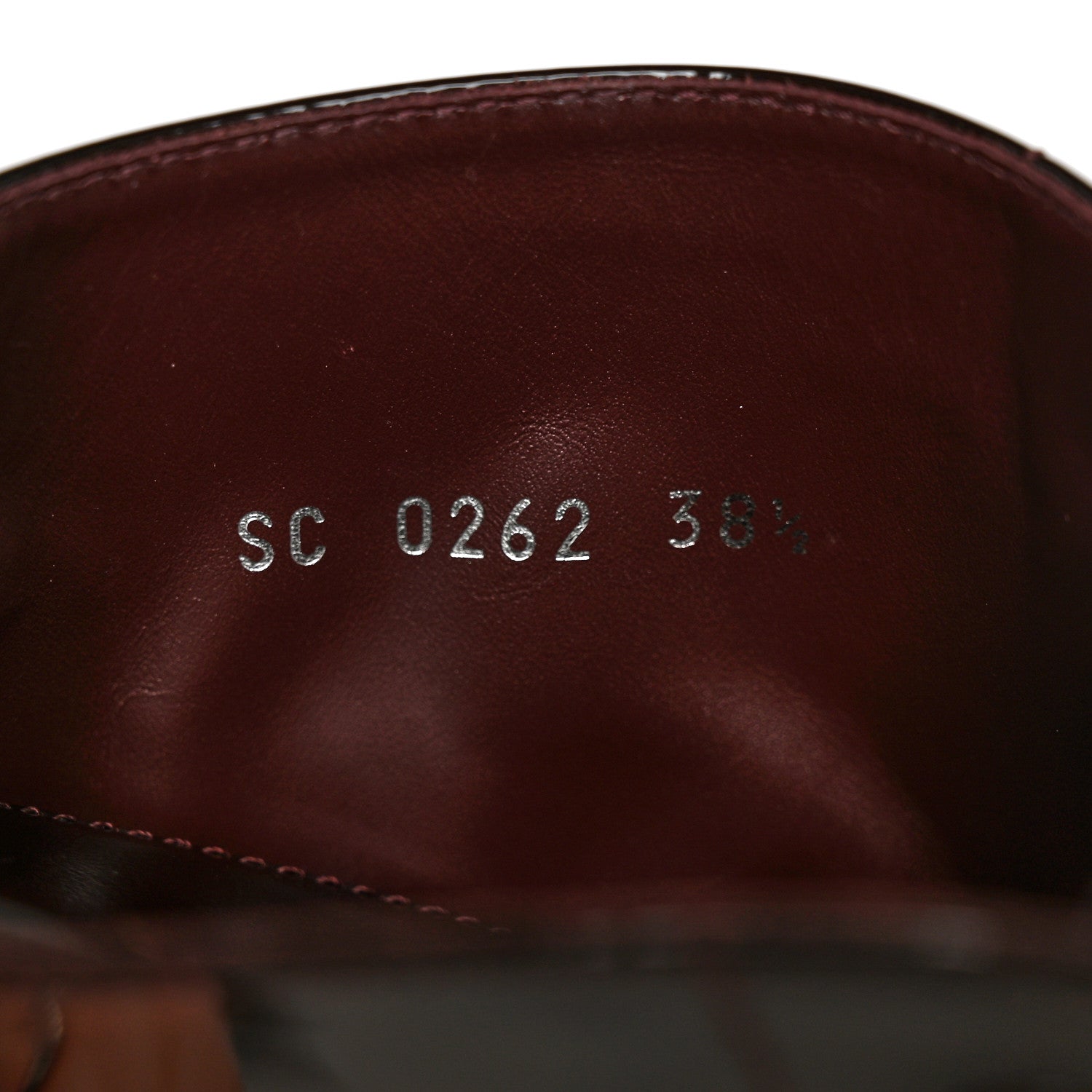 Louis Vuitton Patent Territory Ranger Boots 38.5 Bordeaux 9 of 15