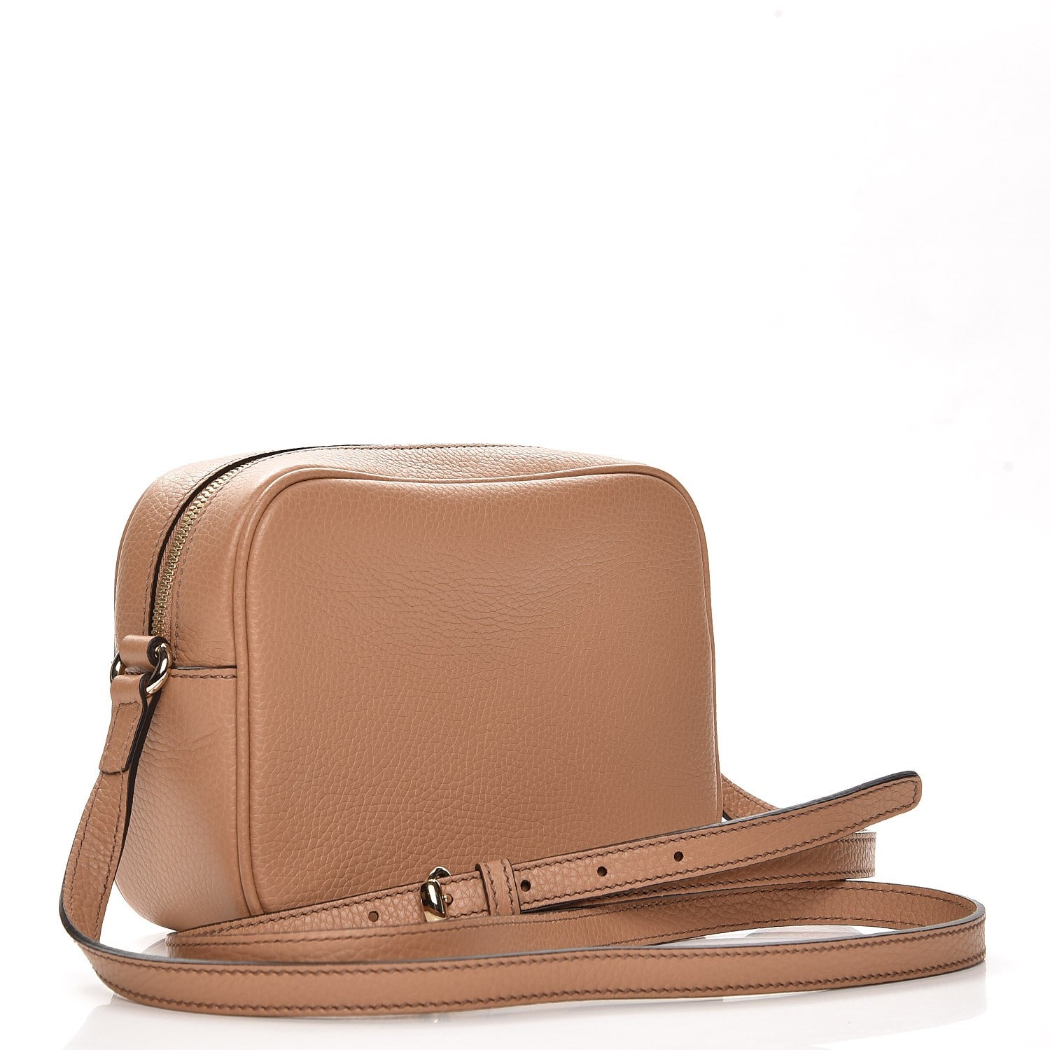 Gucci Pebbled Calfskin Small Soho Disco Bag Camelia 3 of 7