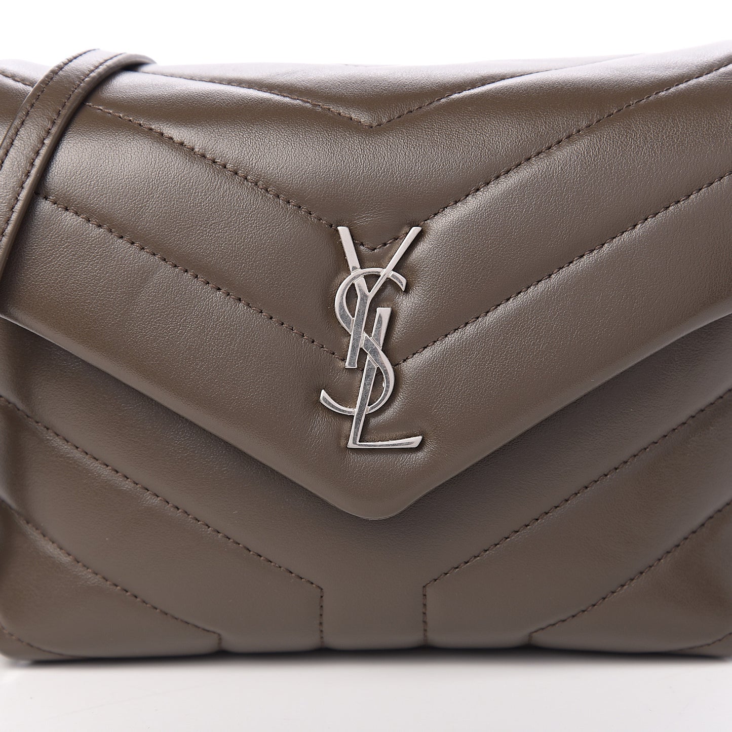 Calfskin Y Quilted Monogram Toy Loulou Crossbody Bag Faggio