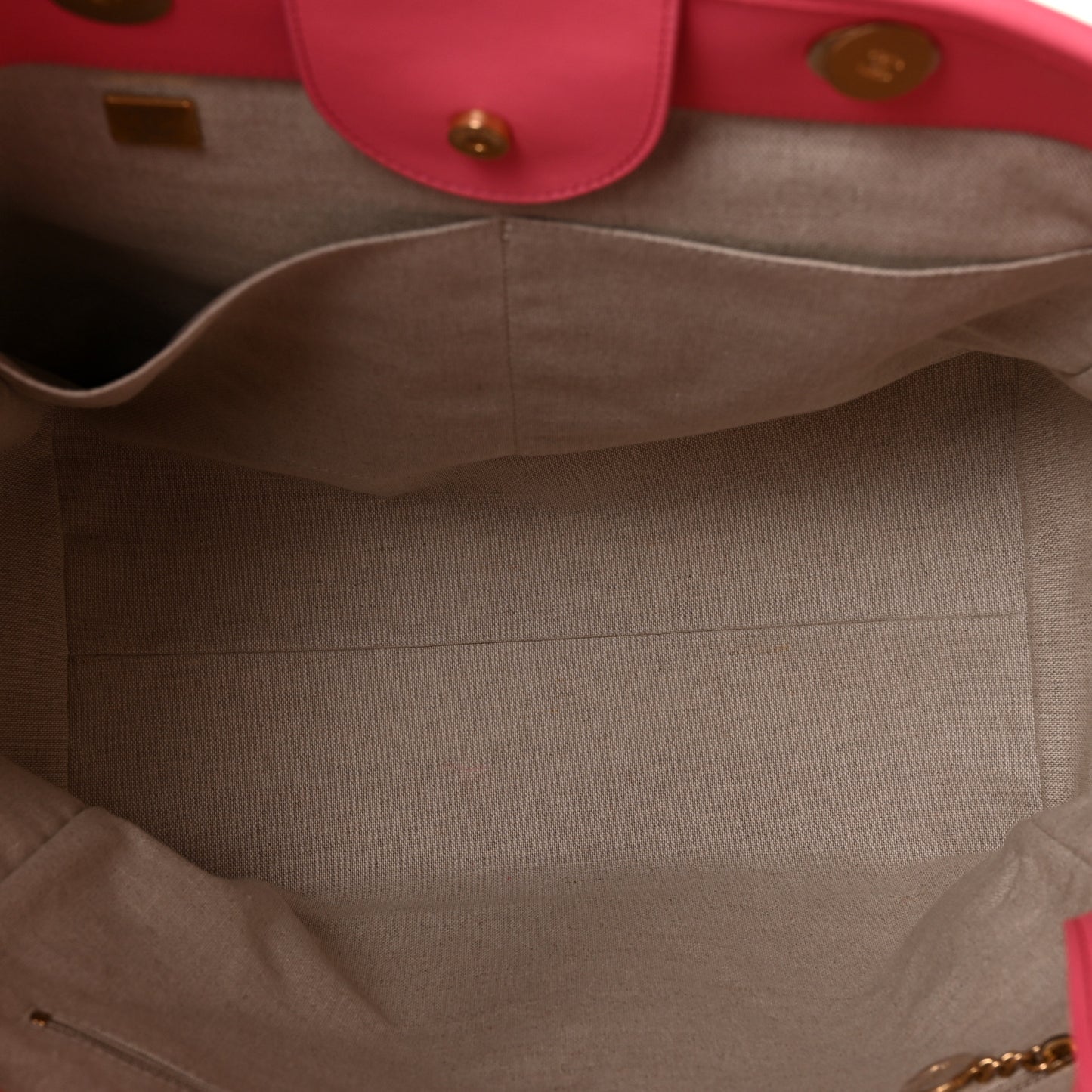 Calfskin Medium Deauville Tote Coral Pink