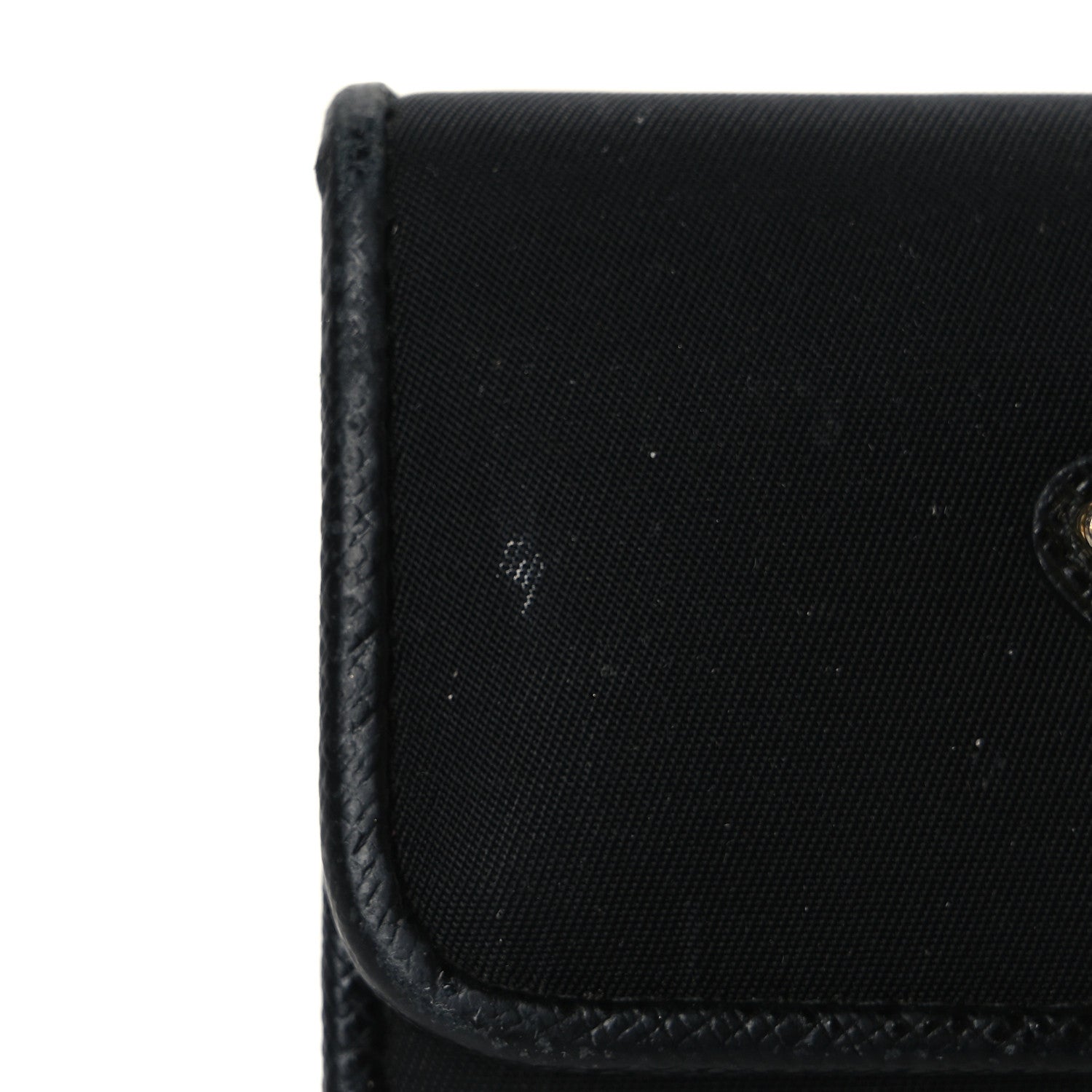 Prada Tessuto Nylon Saffiano 6 Key Holder Black 10 of 10