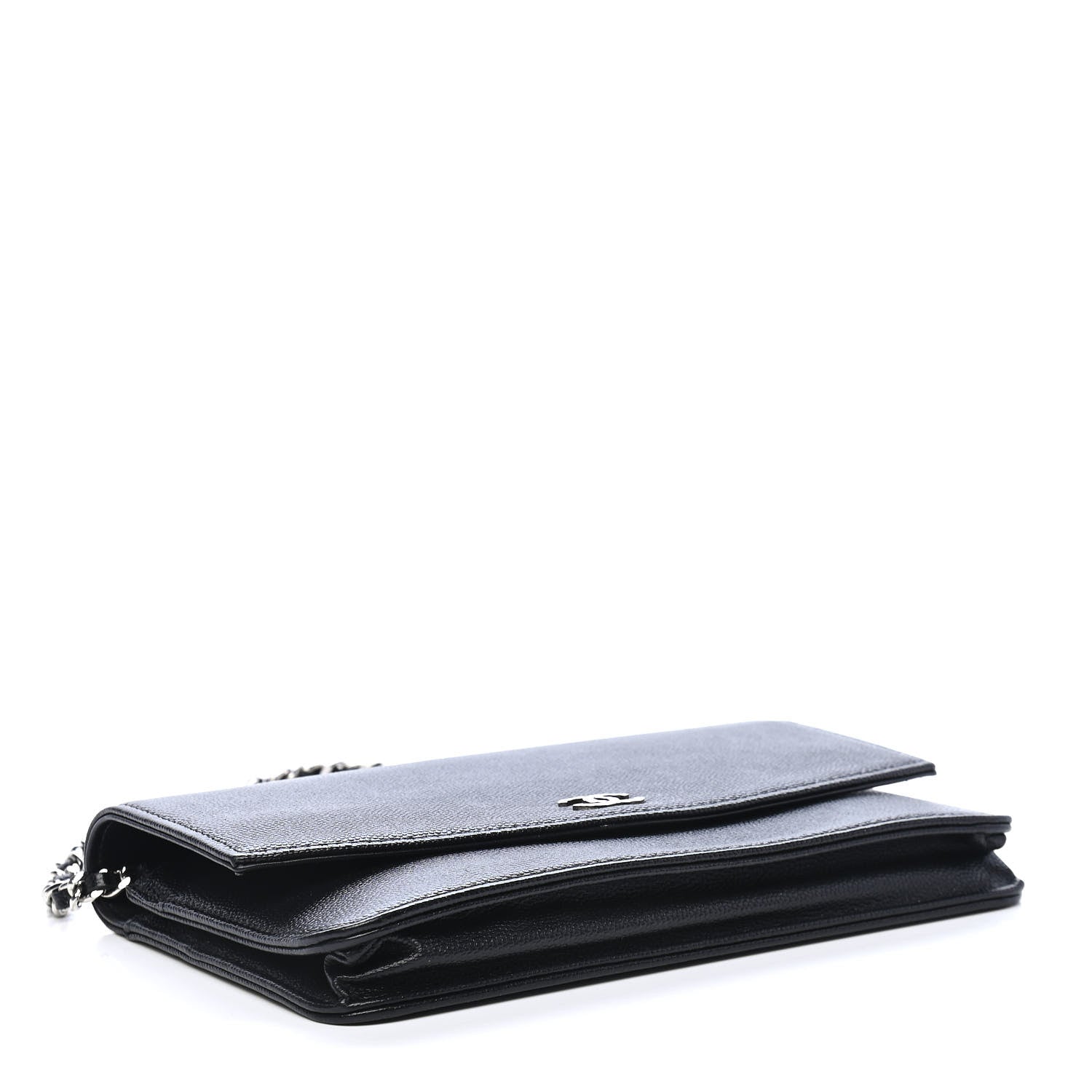 Chanel Caviar Sevruga Wallet On Chain WOC Black 4 of 11